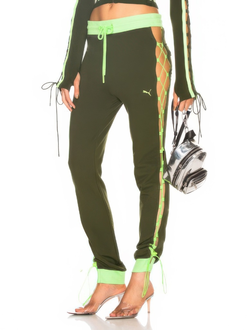 Fenty Puma by Rihanna Laced Sweatpants in Rifle Green